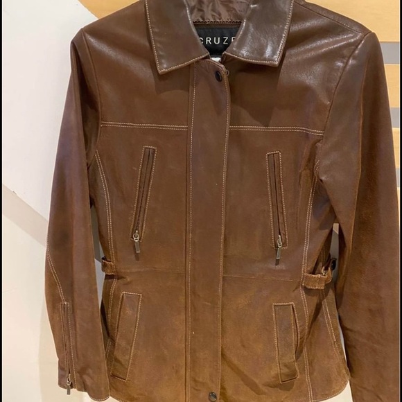 Leather jacket (CRUZE) size S - Picture 2 of 4